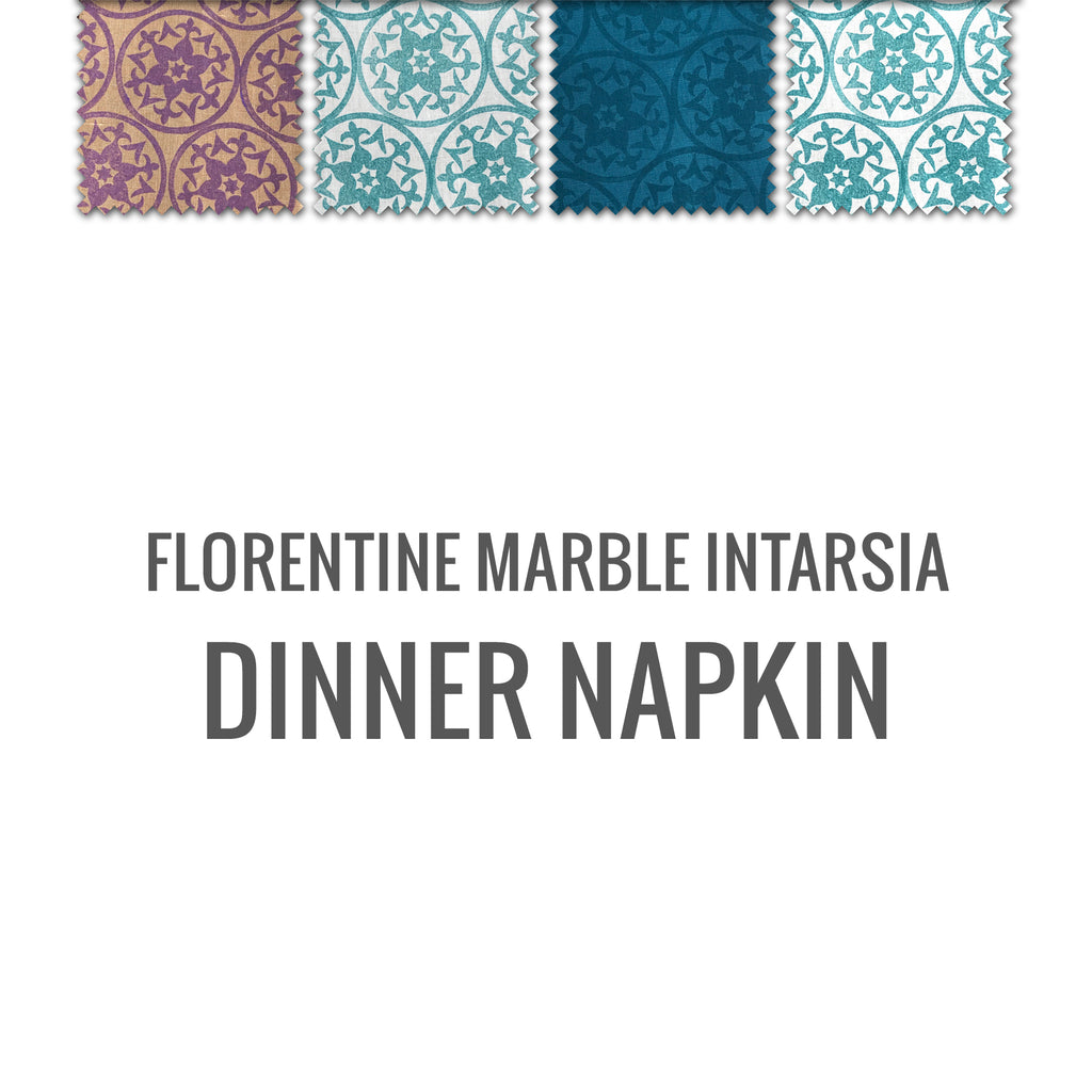 Florentine Marble Intarsia Dinner Napkin Set