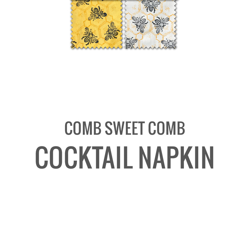 Comb Sweet Comb Cocktail Napkin