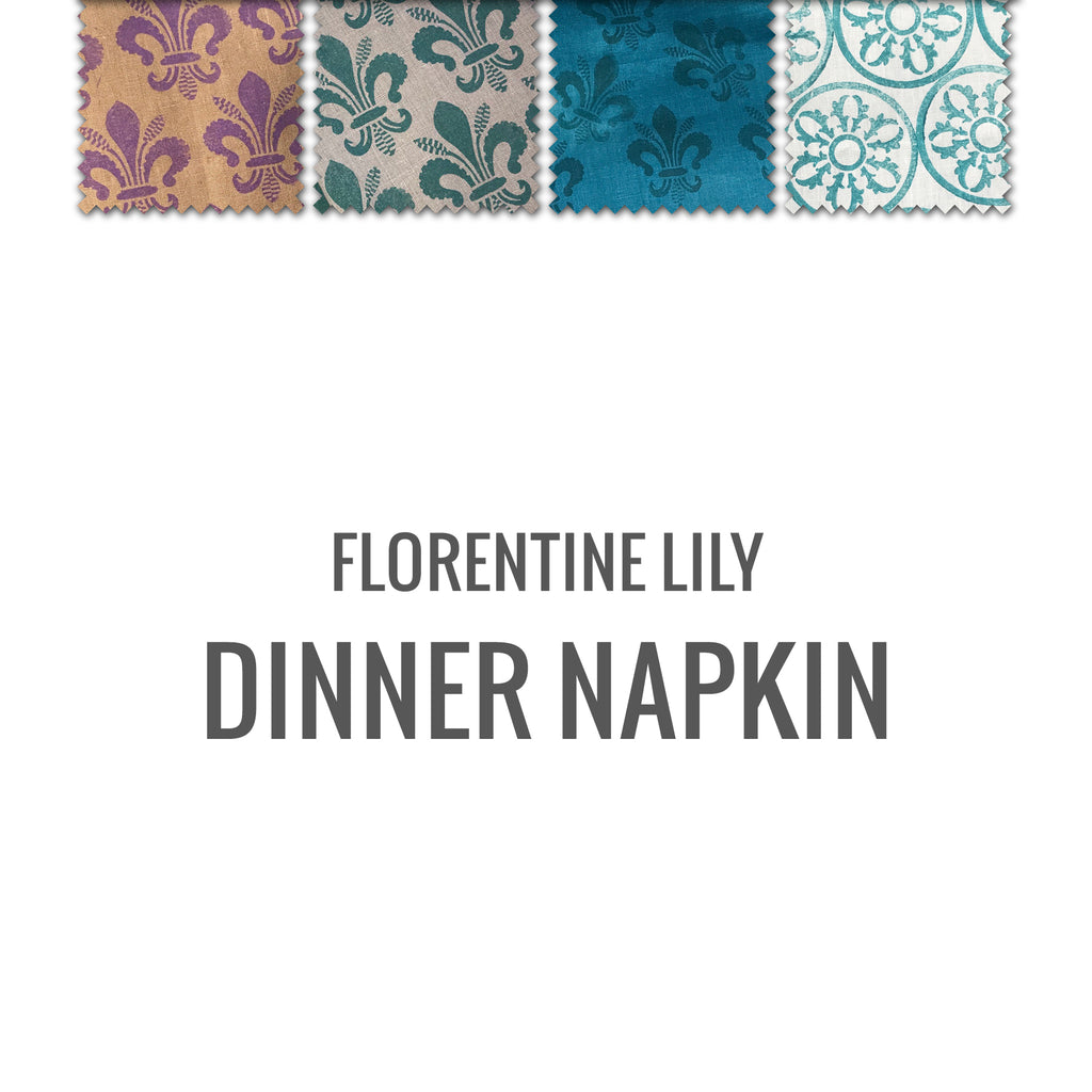 Florentine Lily Dinner Napkin