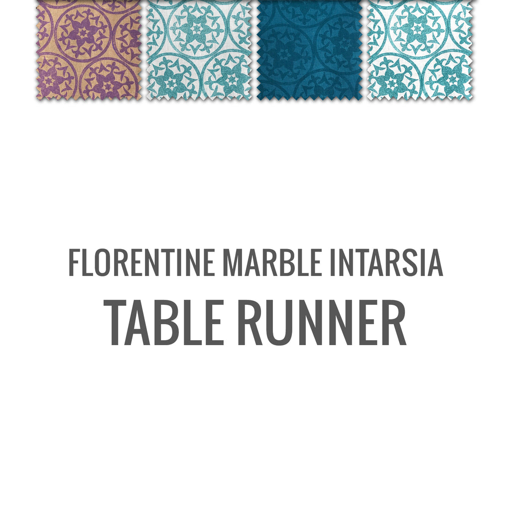 Florentine Marble Intarsia Table Runner