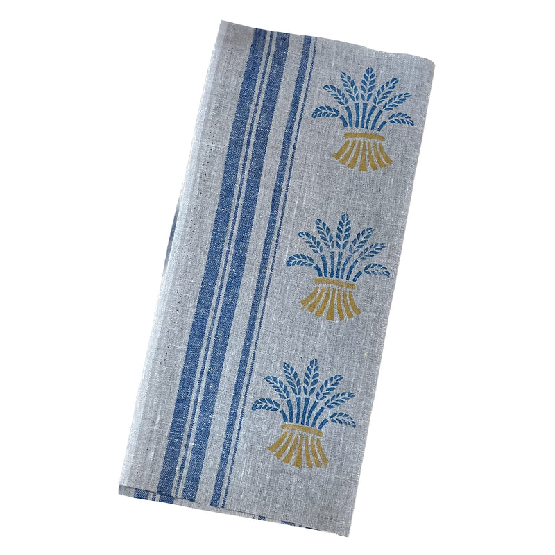 Blue Striped Peace for Ukraine Tea Towel - 2023 Edition